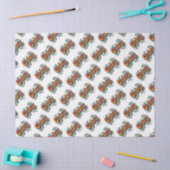 Groovy Retro Psychedelic 70er Funky Hippie Art Seidenpapier (Basteln)