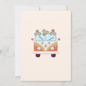 Groovy Retro Rainbow Birthday Dankeschön Karte (Rückseite)