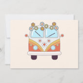 Groovy Retro Rainbow Birthday Dankeschön Karte (Rückseite)