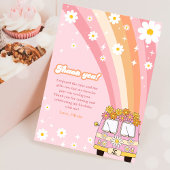 Groovy Retro Rainbow Birthday Dankeskarte