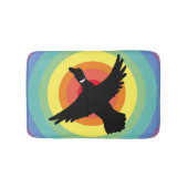Groovy Retro Rainbow Circles Duck Badematte (Vorderseite)