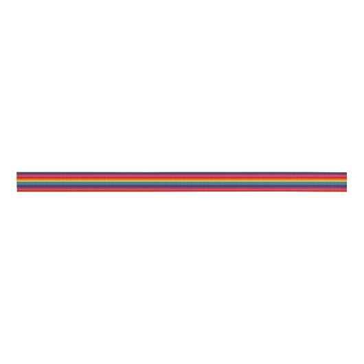 Groovy Retro Rainbow Ribbon Ripsband (Vorderseite)