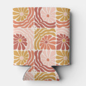 Groovy Retro Rosa Rostflorentrost Brautparty Dosenkühler (Rückseite)