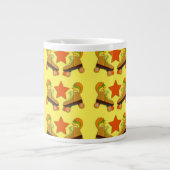 Groovy Retro Skate Pattern Jumbo-Tasse (Vorderseite)