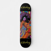 Groovy Retro Skateboard (Vorne)