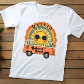 Groovy Retro Smiling Baby Sun Baby T-shirt