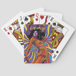 Groovy Retro Spielkarten