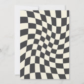 Groovy Retro Spooky Vibes Halloween Geburtstag Einladung (Rückseite)