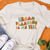 Groovy Retro Städteplanung ist mein Leben, Planer Tri-Blend Shirt