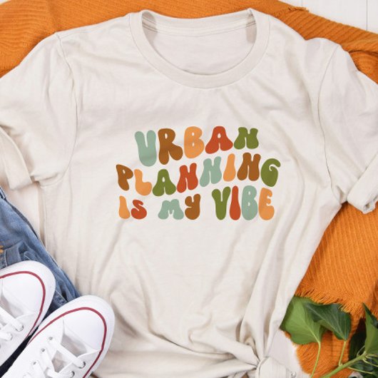 Groovy Retro Städteplanung ist mein Leben, Planer Tri-Blend Shirt