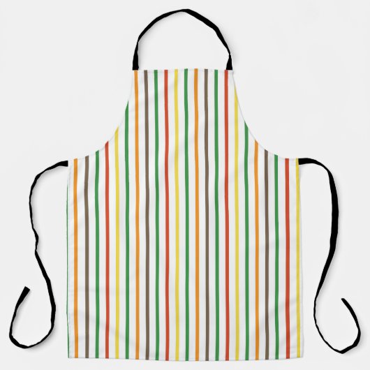Groovy Retro Streifen Schürze (Vorderseite)