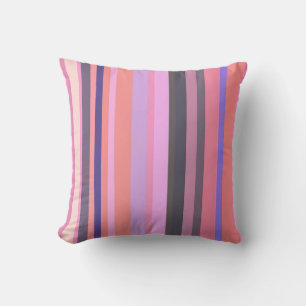 Groovy Retro-Streifenmuster 70er Jahre Vintage-Vib Kissen