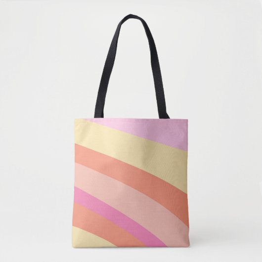 Groovy Retro Stripes Seventies Tasche (Vorderseite)
