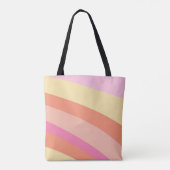Groovy Retro Stripes Seventies Tasche (Rückseite)