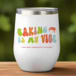 Groovy Retro Style Backen ist meine Vibe, Bäcker<br><div class="desc">Geben Sie dem Bäcker in Ihrem Leben dieses 'Backen ist mein Gesicht'-Schuster.</div>