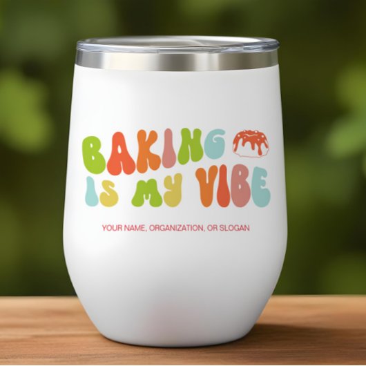 Groovy Retro Style Backen ist meine Vibe, Bäcker