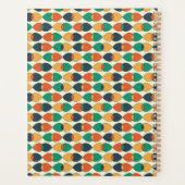 Groovy Retro Style farbenfroh Planer (Rückseite)