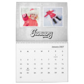 Groovy Retro Style Text, bearbeitbares benutzerdef Kalender (Jan 2027)