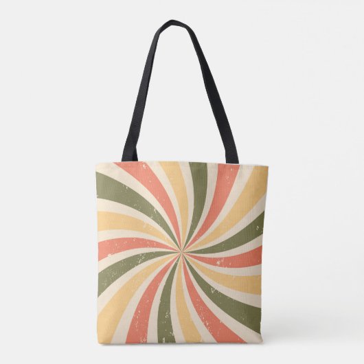 Groovy Retro Swirst platzen Tasche (Rückseite)