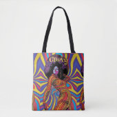 Groovy Retro-Taschentuch Tasche (Vorderseite)