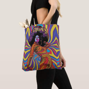 Groovy Retro-Taschentuch Tasche