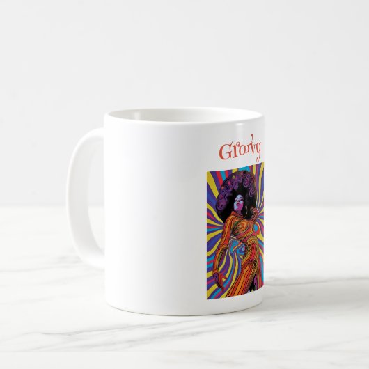 Groovy Retro Tasse (Vorderseite Links)