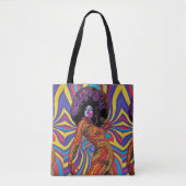 Groovy Retro Tote Bag Tasche (Vorderseite)