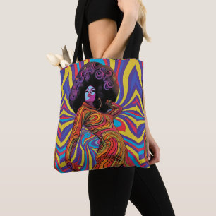 Groovy Retro Tote Bag Tasche