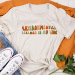 Groovy Retro-Umweltwissenschaft ist meine Vibe Tri-Blend Shirt<br><div class="desc">Retro-Stil "Umweltwissenschaft ist mein Leben" T - Shirt. Sie können die Farben ändern.</div>