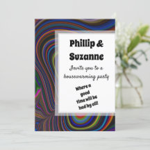 Groovy Retro Vibe Farbiges Fraktal Streifen Muster