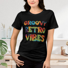 Groovy Retro Vibes Boho 70er-Inspiriert Cool Tri-Blend Shirt