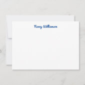 Groovy Retro Vibes Colorful Wavy Name Mitteilungskarte (Vorderseite)