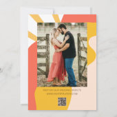 Groovy Retro Vibes Vintag Einladung (Rückseite)