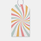 Groovy Retro Vielen Dank Geschenkanhänger (Rückseite)