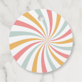 Groovy Retro Vielen Dank Geschenkanhänger (Rückseite)