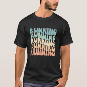 Groovy Retro Vintag für Marathonläufer T-Shirt