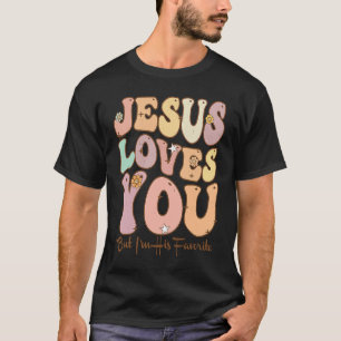 Groovy Retro Vintag Jesus Lieben Sie, aber ich bin T-Shirt