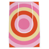 Groovy Retro Vintagen 70er-Kreis Mittlere Geschenktüte (Rückseite)