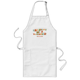 Groovy Retro Warum bist du nicht Vegetarier? Lange Schürze