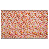 Groovy Retro Waves - Warme psychedelische Wirbel Stoff (Fat Quarter (45,7 x 55,9 cm))