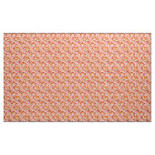 Groovy Retro Waves - Warme psychedelische Wirbel Stoff (Yard (91,4 cm))