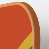 Groovy Retro Wavy Lines Pickleball Paddle (Linke Seite)