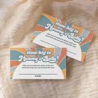 Groovy Retro wie groß ist Mama's Bauchgefühl