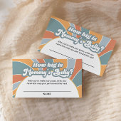 Groovy Retro wie groß ist Mama's Bauchgefühl Mitteilungskarte