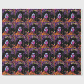 Groovy Retro Wrapping Paper Geschenkpapier (Flach)