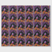 Groovy Retro Wrapping Paper Geschenkpapier (Flach)