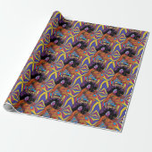 Groovy Retro Wrapping Paper Geschenkpapier (Ungerollt)