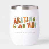 Groovy Retro Writing is my Vibe, Writer, Author (Rückseite)