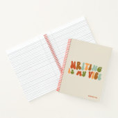 Groovy Retro Writing ist meine Vibe, Schriftstelle Notizblock (Innenseite)