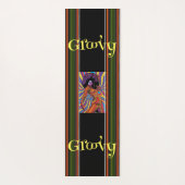 Groovy Retro Yogamatte (Rückseite)